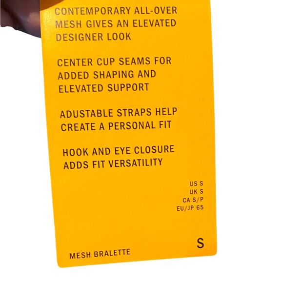 DKNY  Black star all over mesh bra wireless size small - Picture 7 of 7